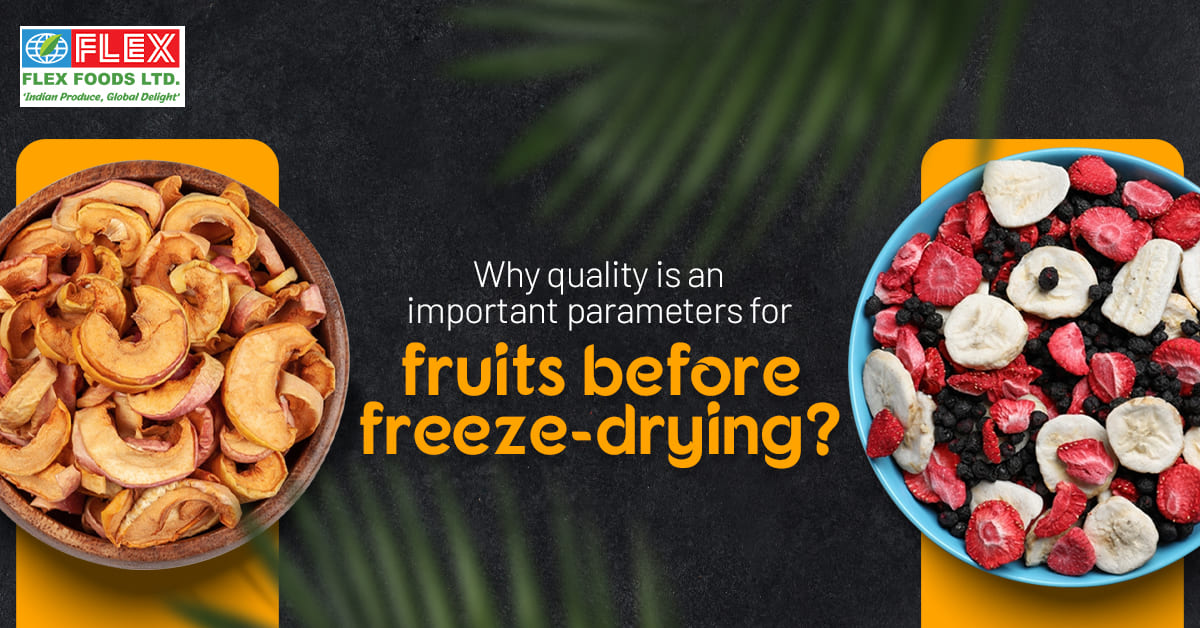 Why Fruit Quality Matters in Freeze- Drying?